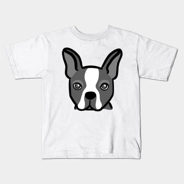 Boston Terrier Kids T-Shirt by Reeseworks